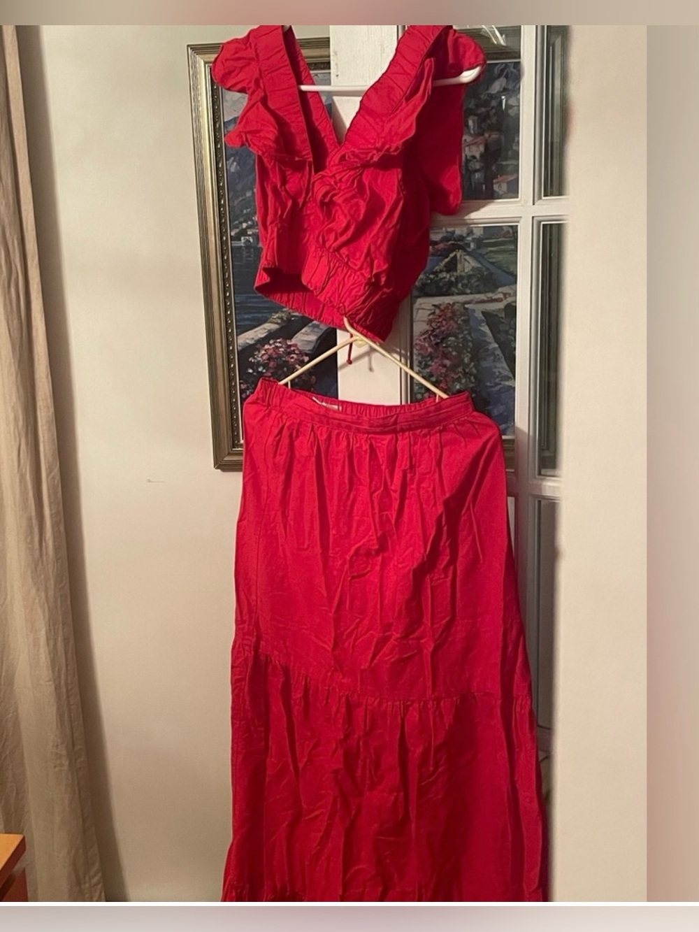 Japna red 2 piece Set NWT